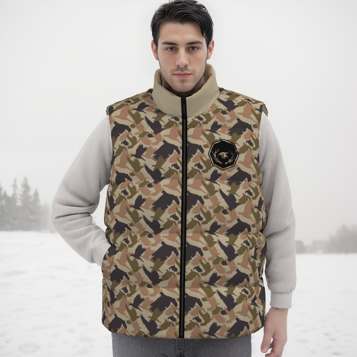 Dove Camo Unisex Down Vest