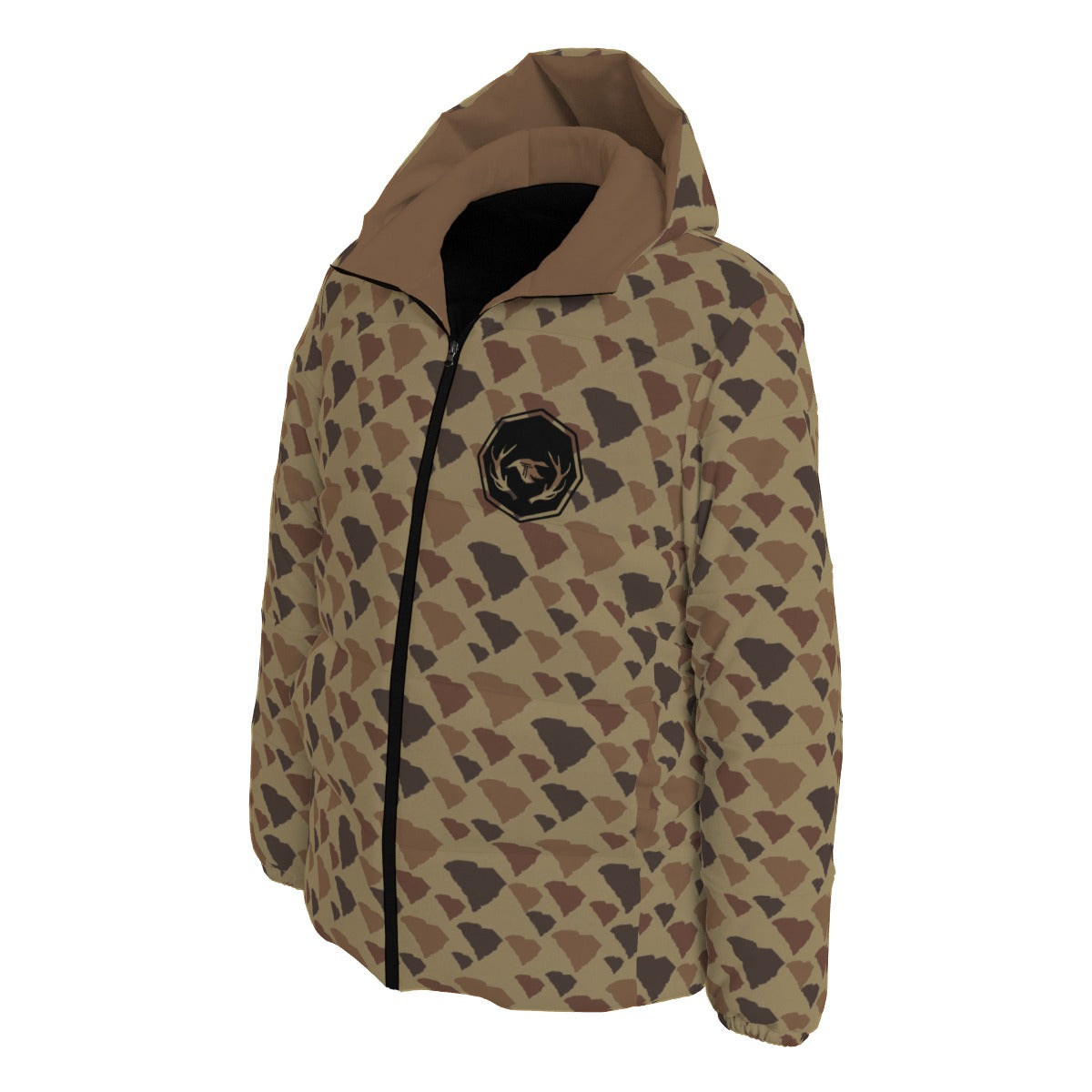 SC Camo Unisex Down Jacket w/ Hood