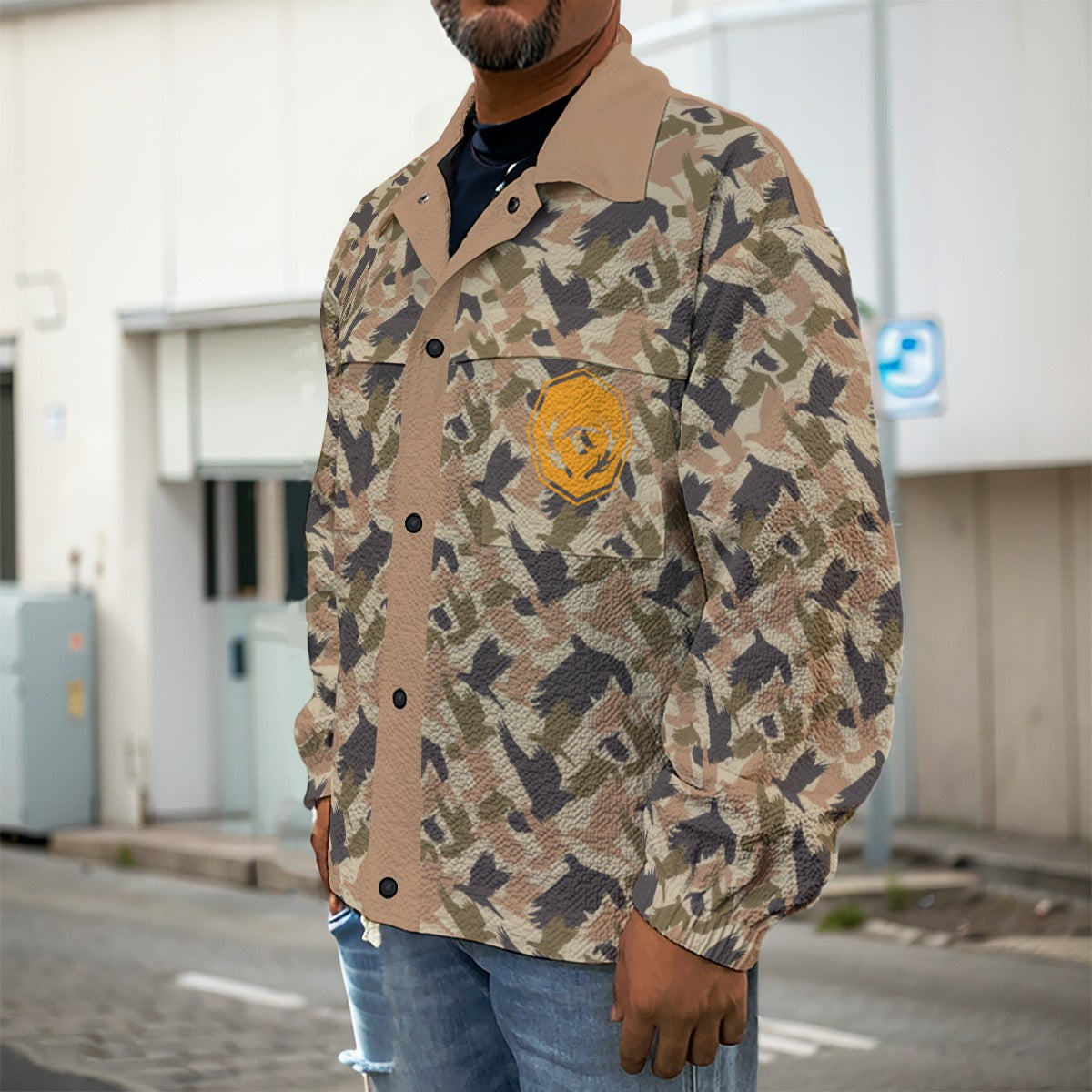 Dove Camo Men's Lapel Jacket