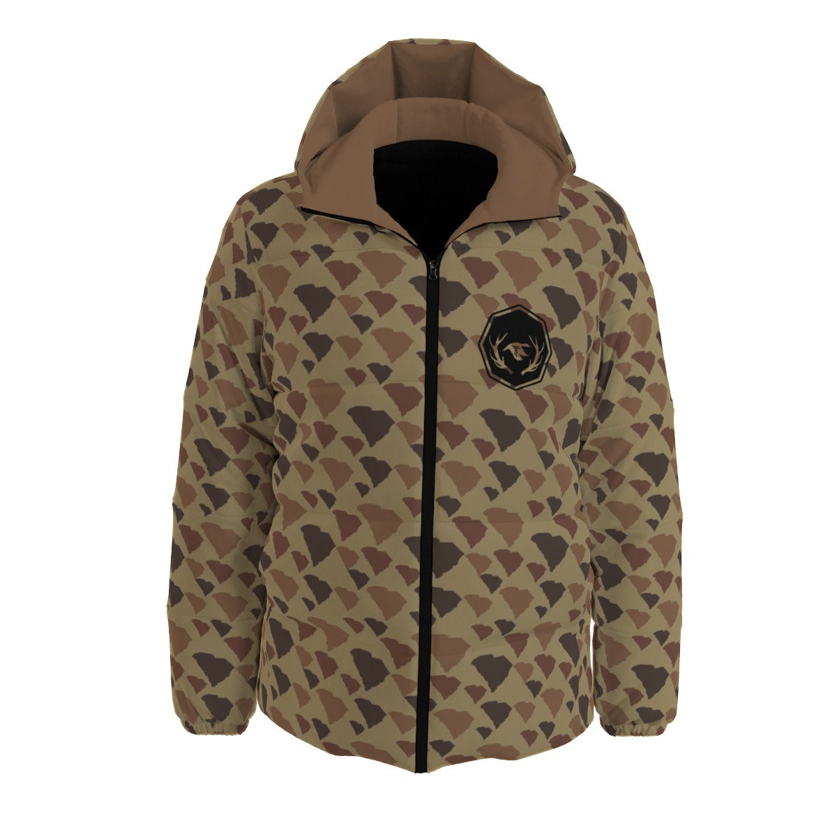 SC Camo Unisex Down Jacket w/ Hood