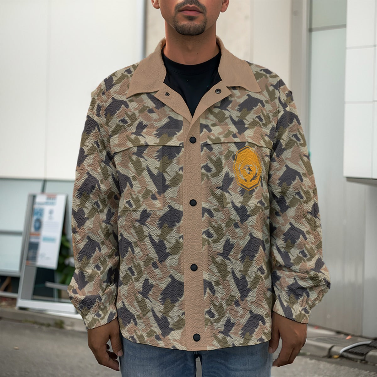 Dove Camo Men's Lapel Jacket