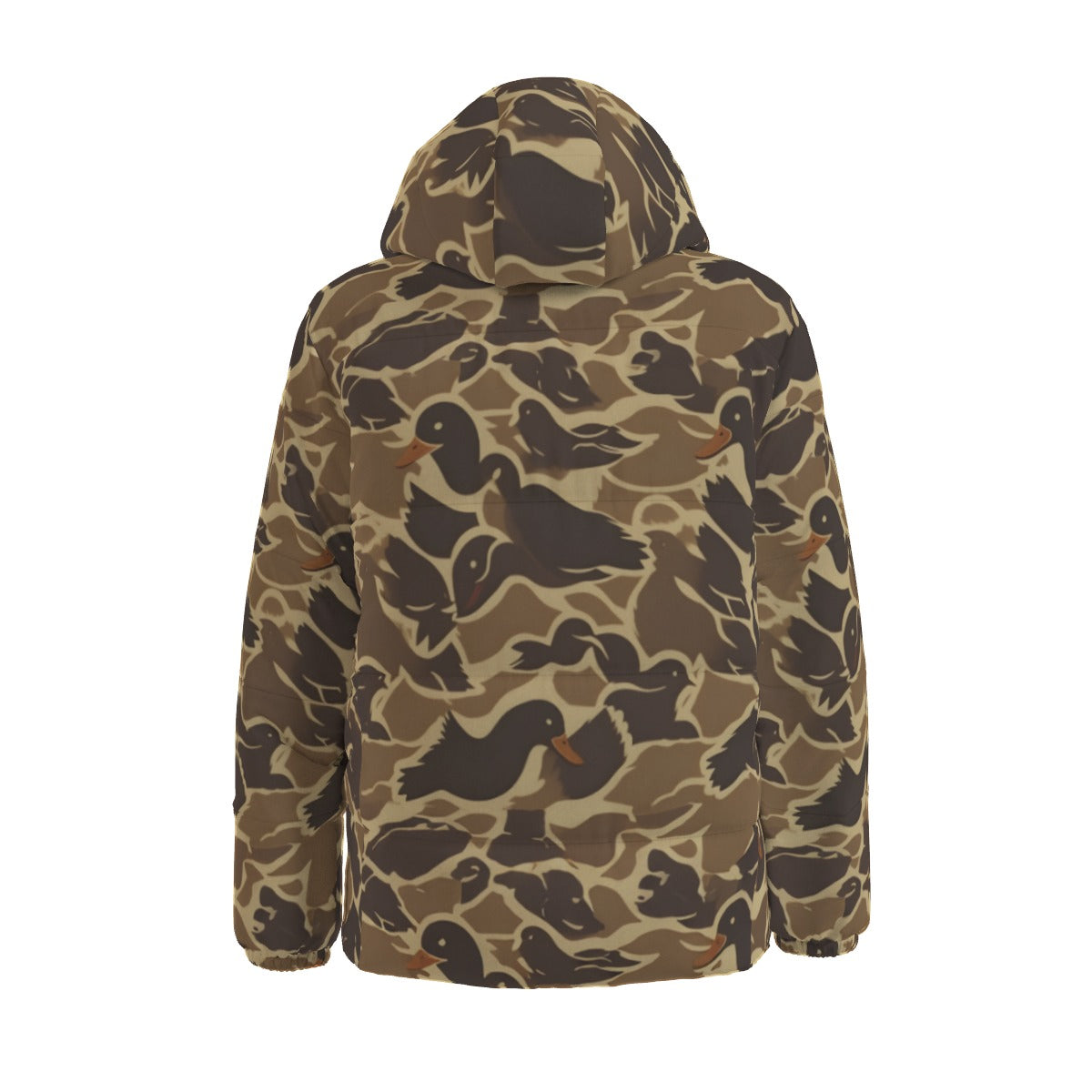 Unisex Duck Camo Hooded Down Jacket