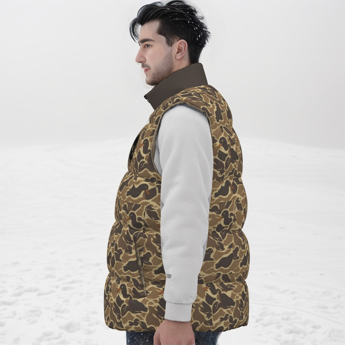 Unisex Duck Camo Puffer Vest
