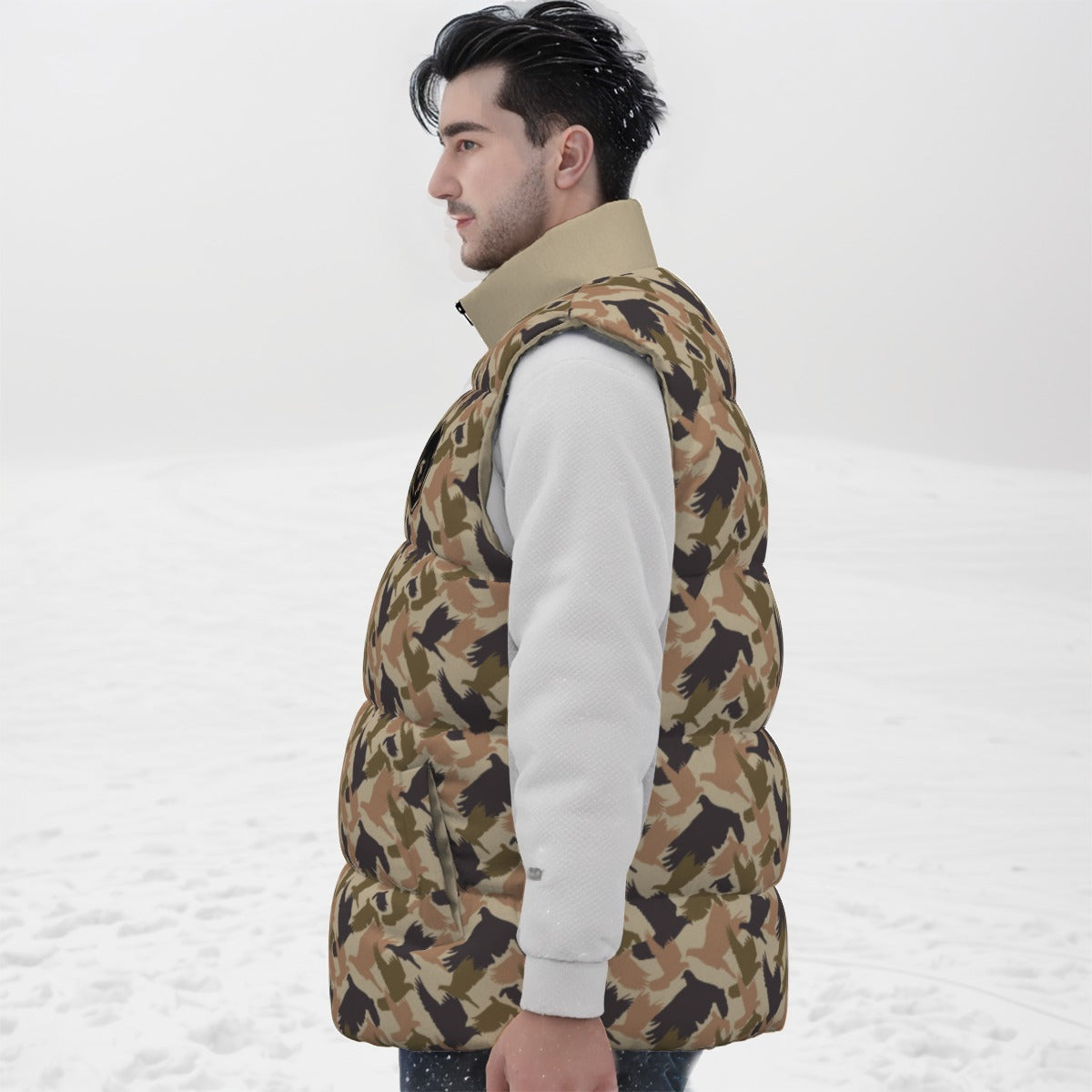 Dove Camo Unisex Down Vest