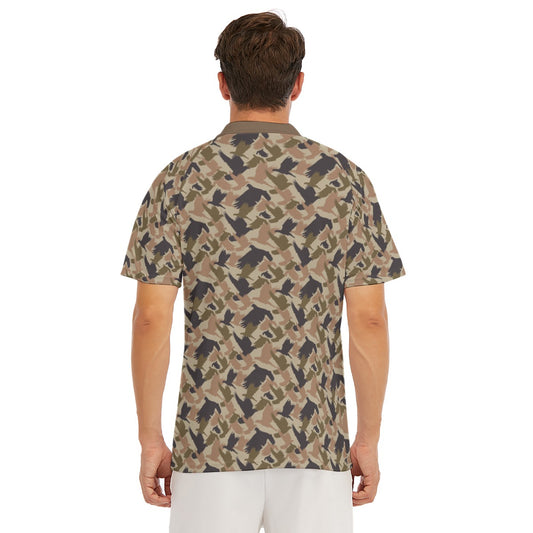 Dove Camo Men's Short Sleeve Polo Shirt