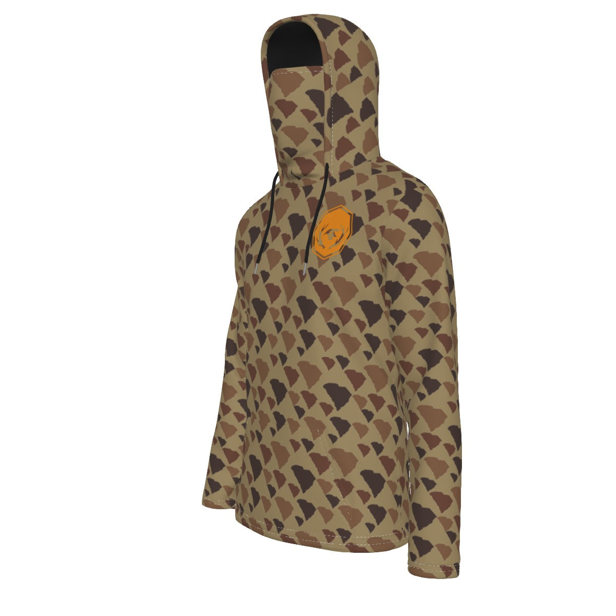 SC Camo Men's Pullover Hoodie With Mask