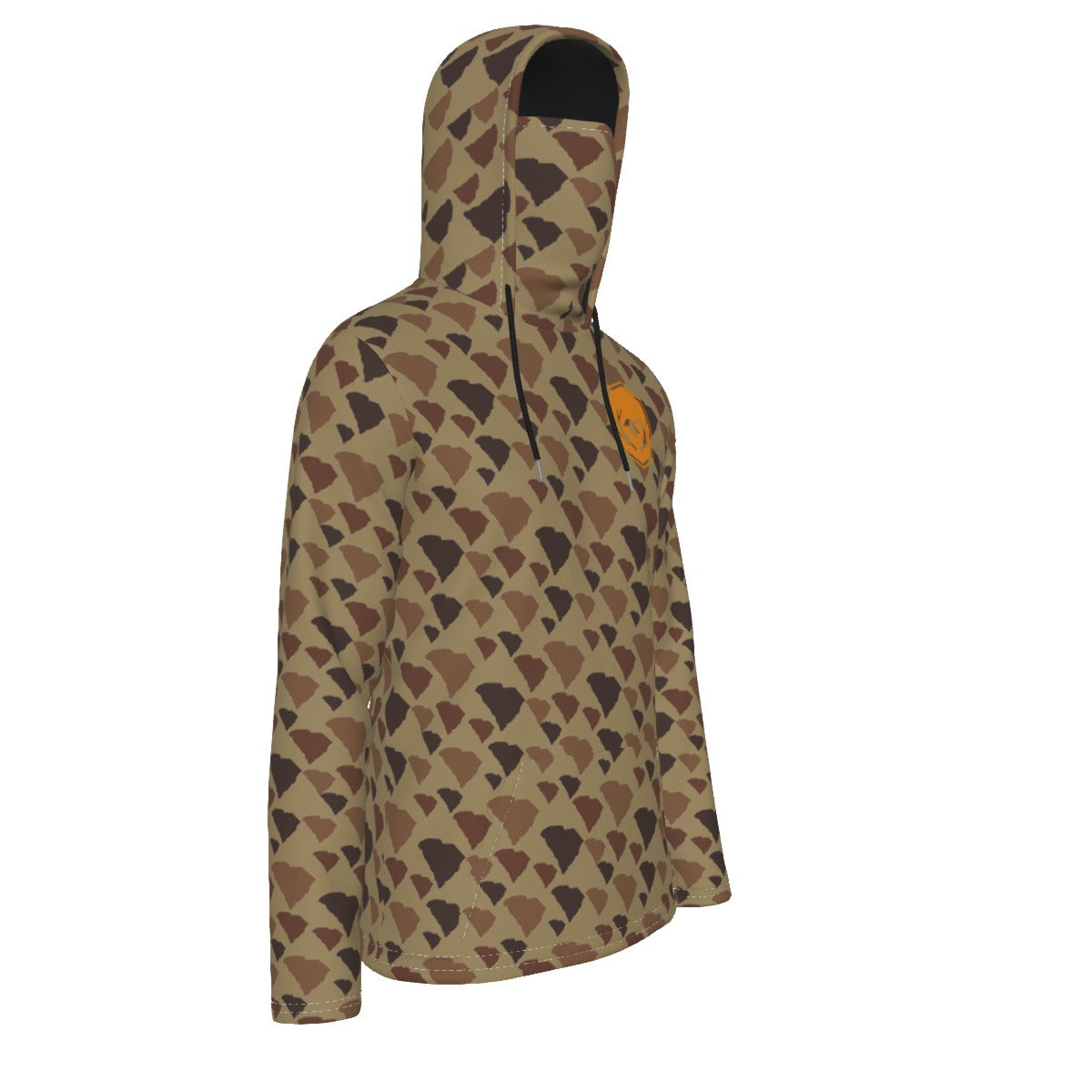 SC Camo Men's Pullover Hoodie With Mask