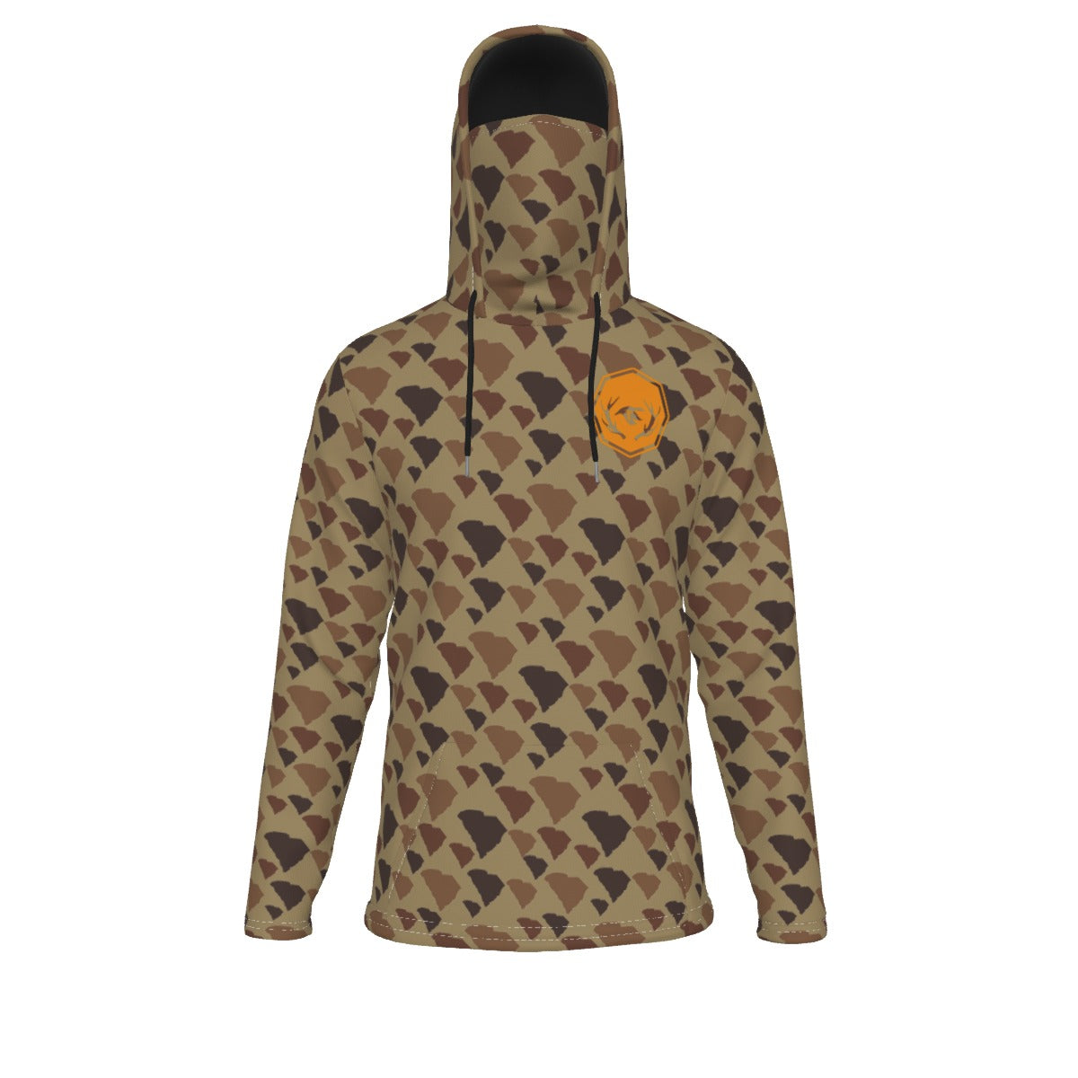 SC Camo Men's Pullover Hoodie With Mask