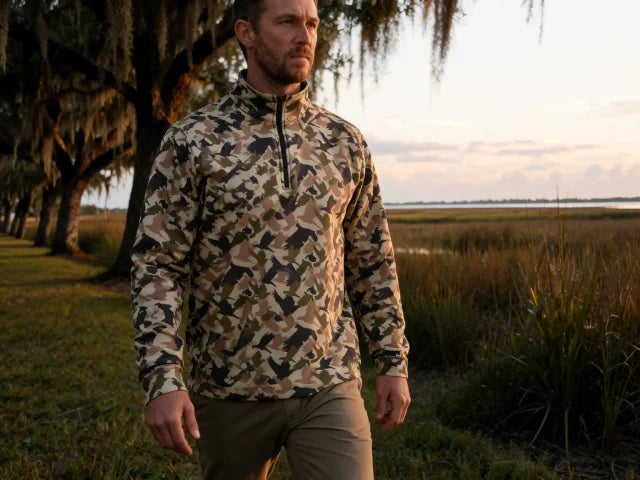 Dove Camo Tidal Quarter Zip