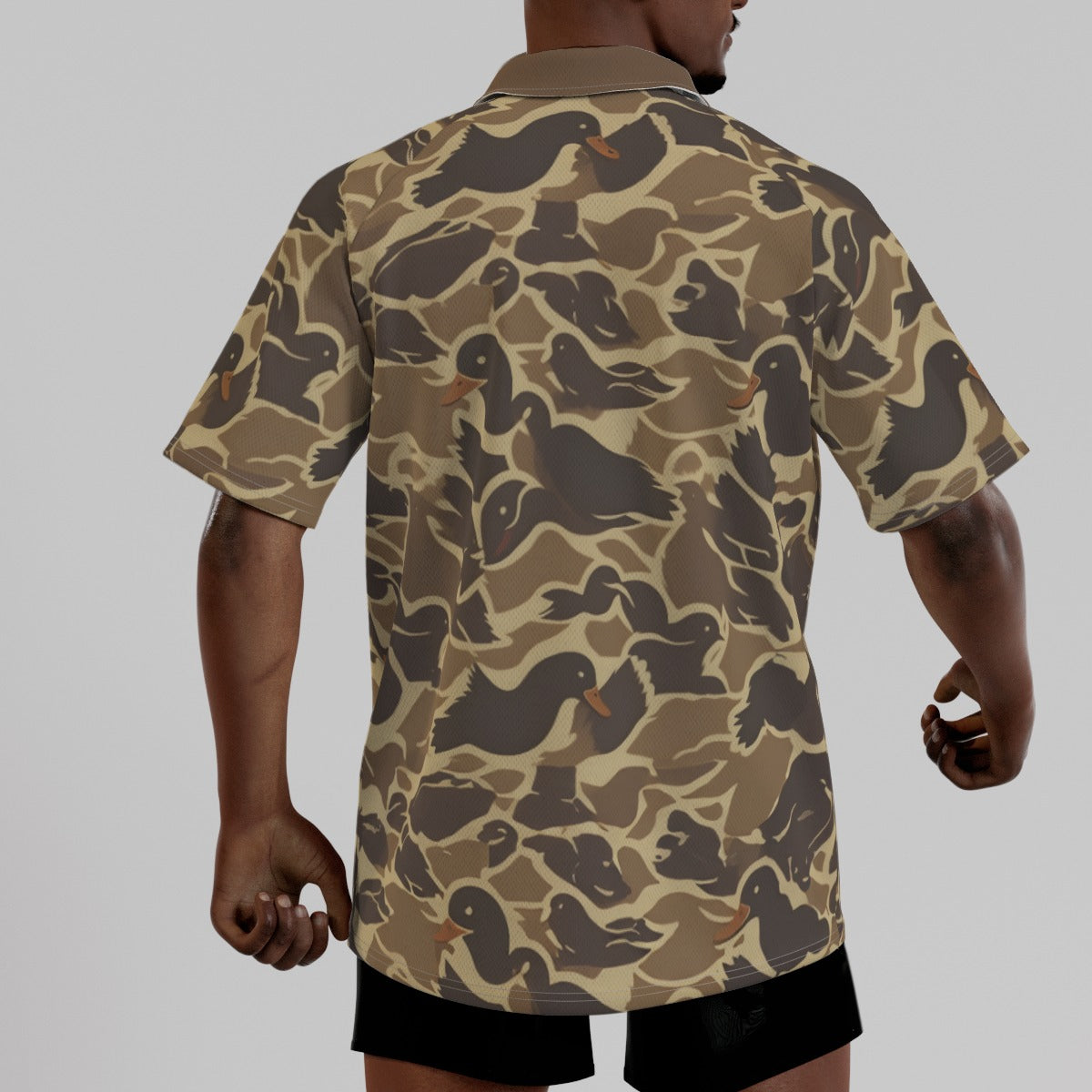 Men's Duck Camo Short Sleeve Polo